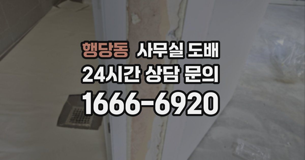 행당동 사무실 도배