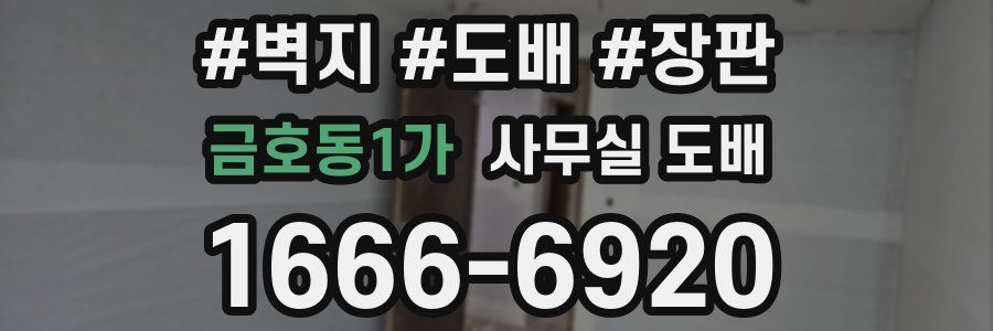 금호동1가 사무실 도배