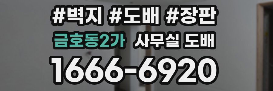 금호동2가 사무실 도배