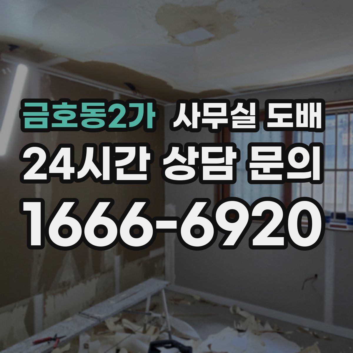 금호동2가 사무실 도배