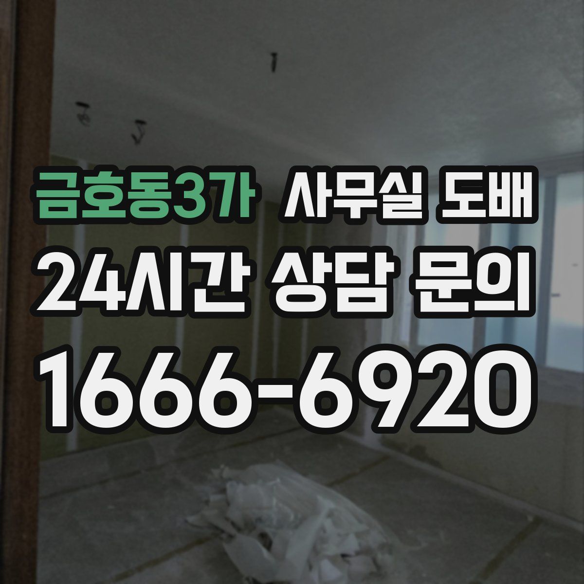 금호동3가 사무실 도배