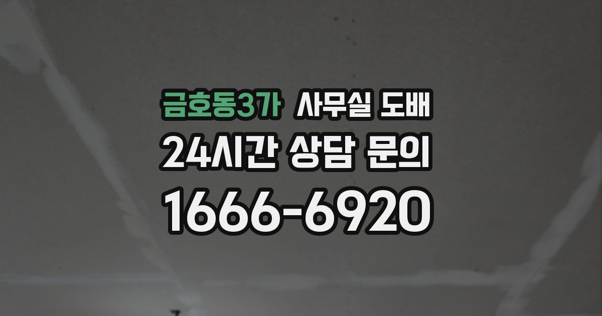 금호동3가 사무실 도배