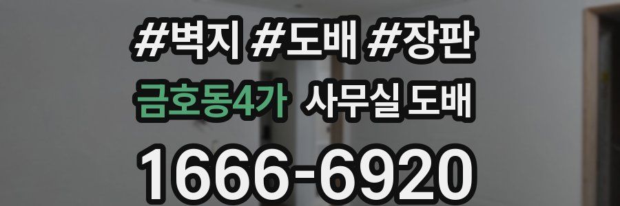 금호동4가 사무실 도배