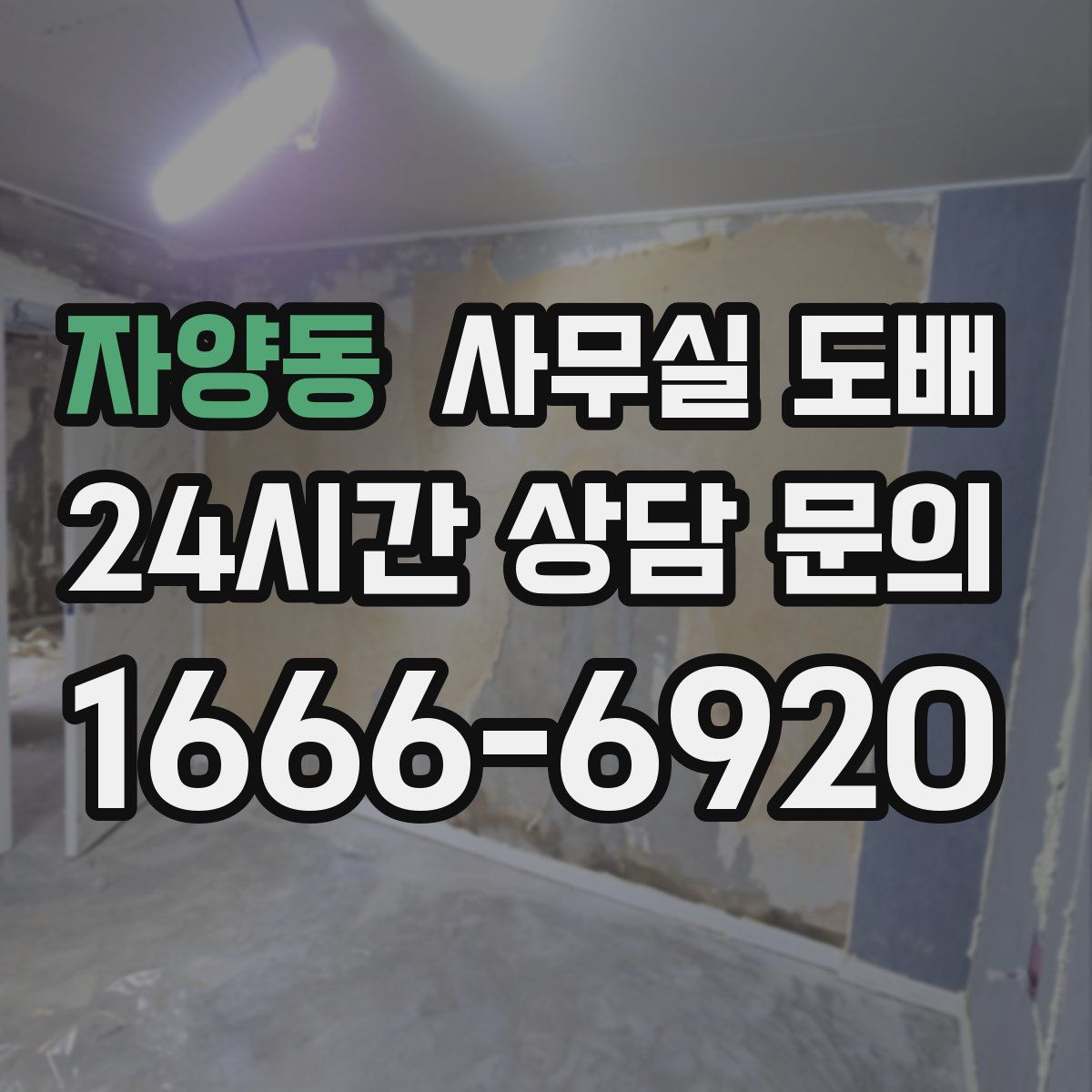 자양동 사무실 도배