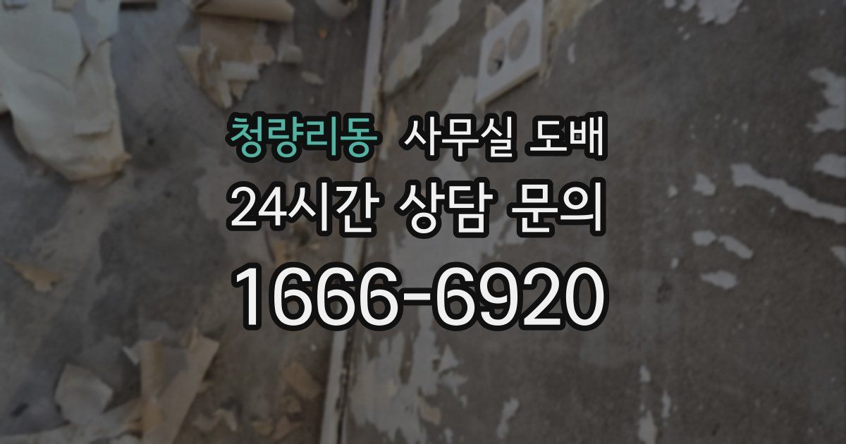 청량리동 사무실 도배