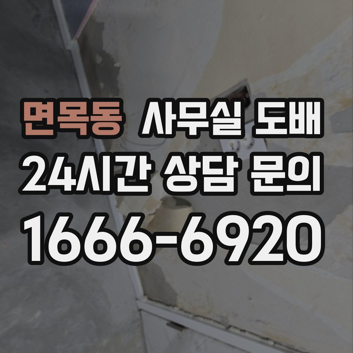면목동 사무실 도배