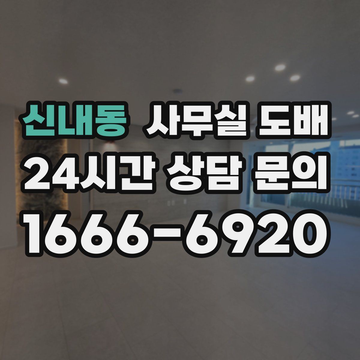 신내동 사무실 도배