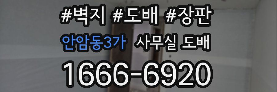 안암동3가 사무실 도배