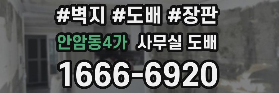 안암동4가 사무실 도배