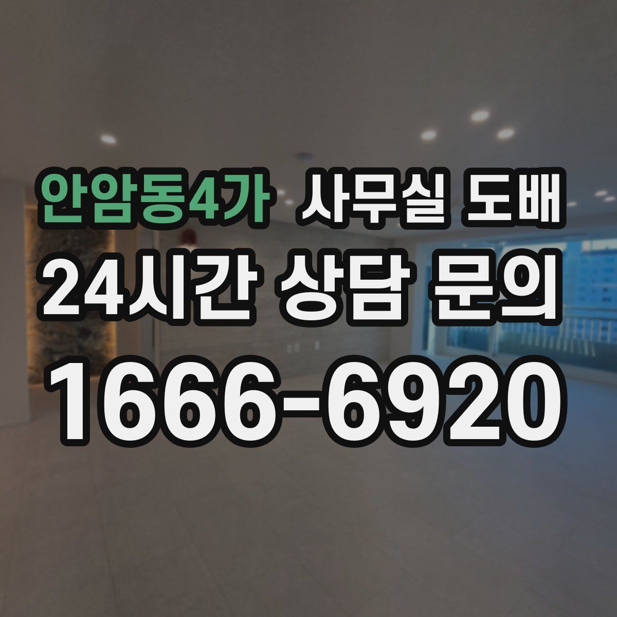 안암동4가 사무실 도배