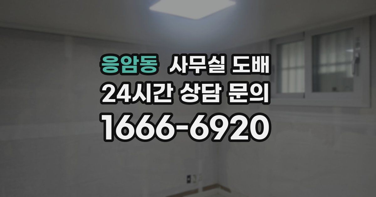 응암동 사무실 도배