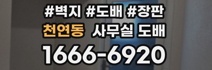 천연동 사무실 도배
