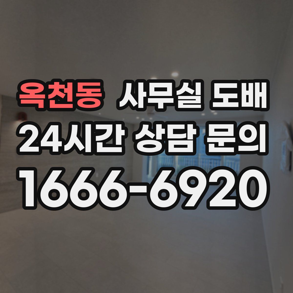 옥천동 사무실 도배
