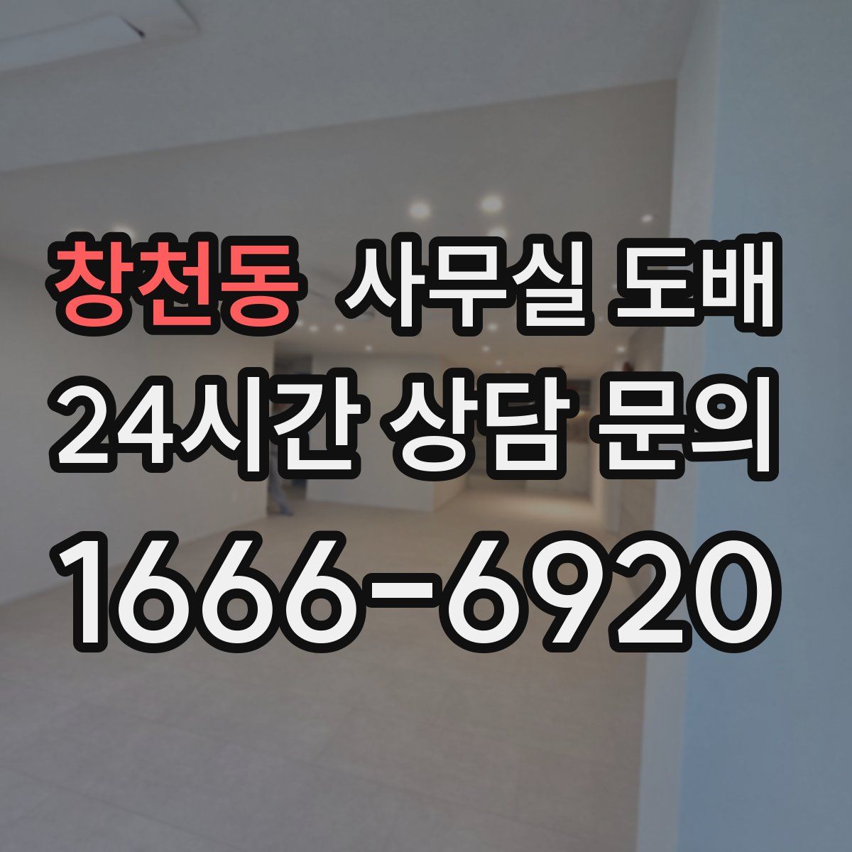 창천동 사무실 도배