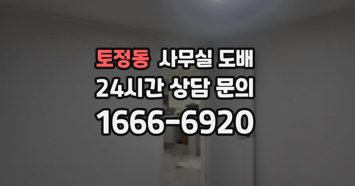 토정동 사무실 도배