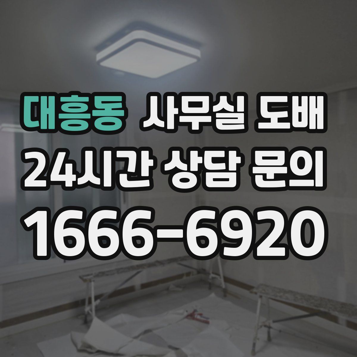 대흥동 사무실 도배