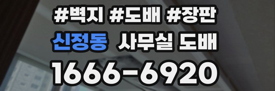 신정동 사무실 도배