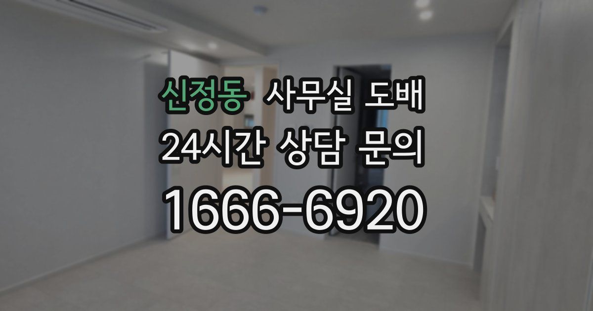 신정동 사무실 도배
