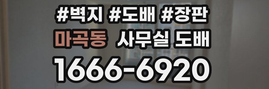 마곡동 사무실 도배