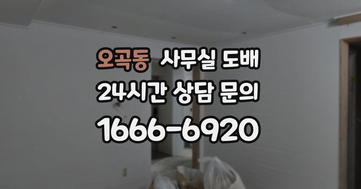 오곡동 사무실 도배