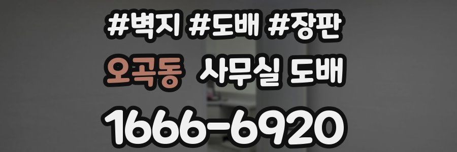 오곡동 사무실 도배