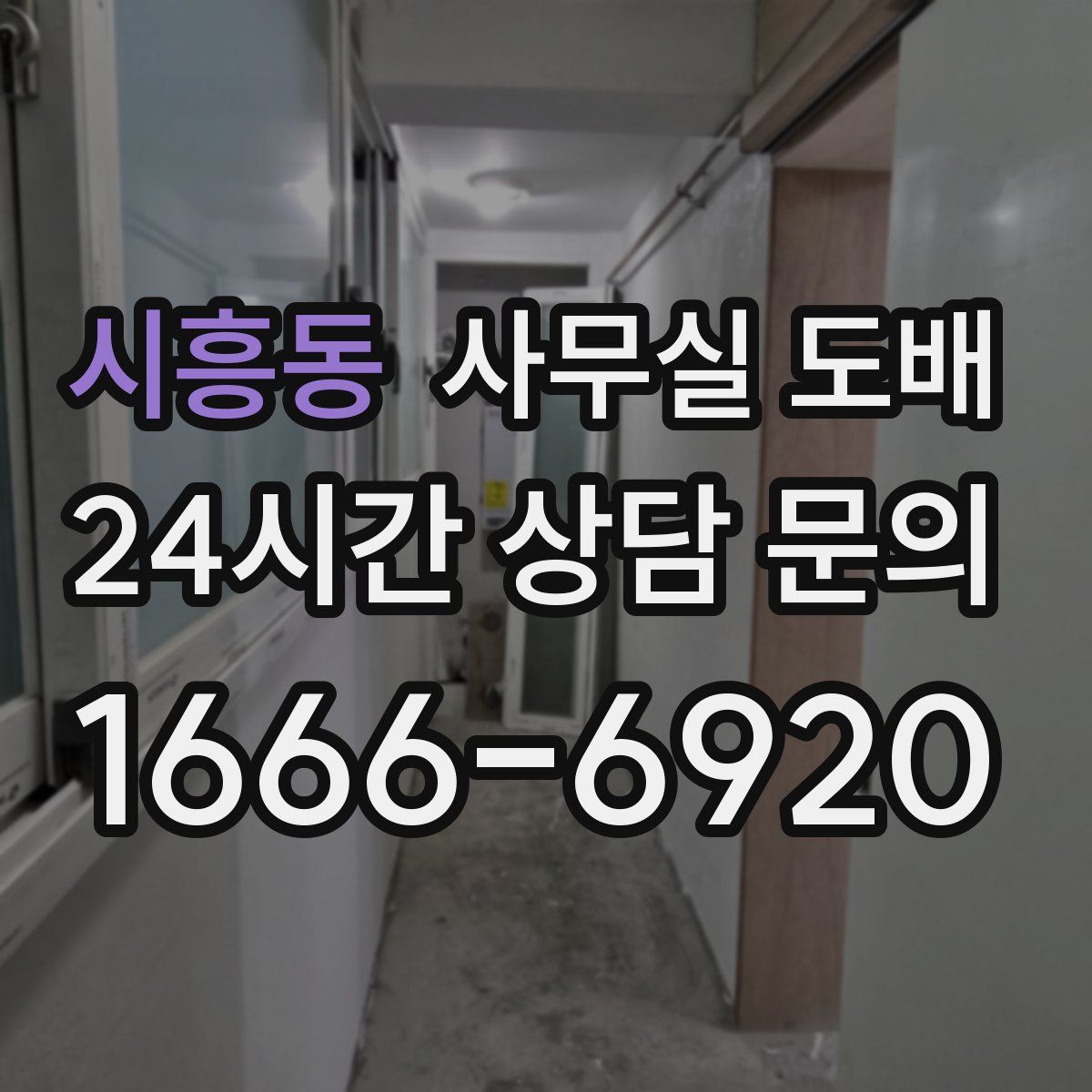 시흥동 사무실 도배