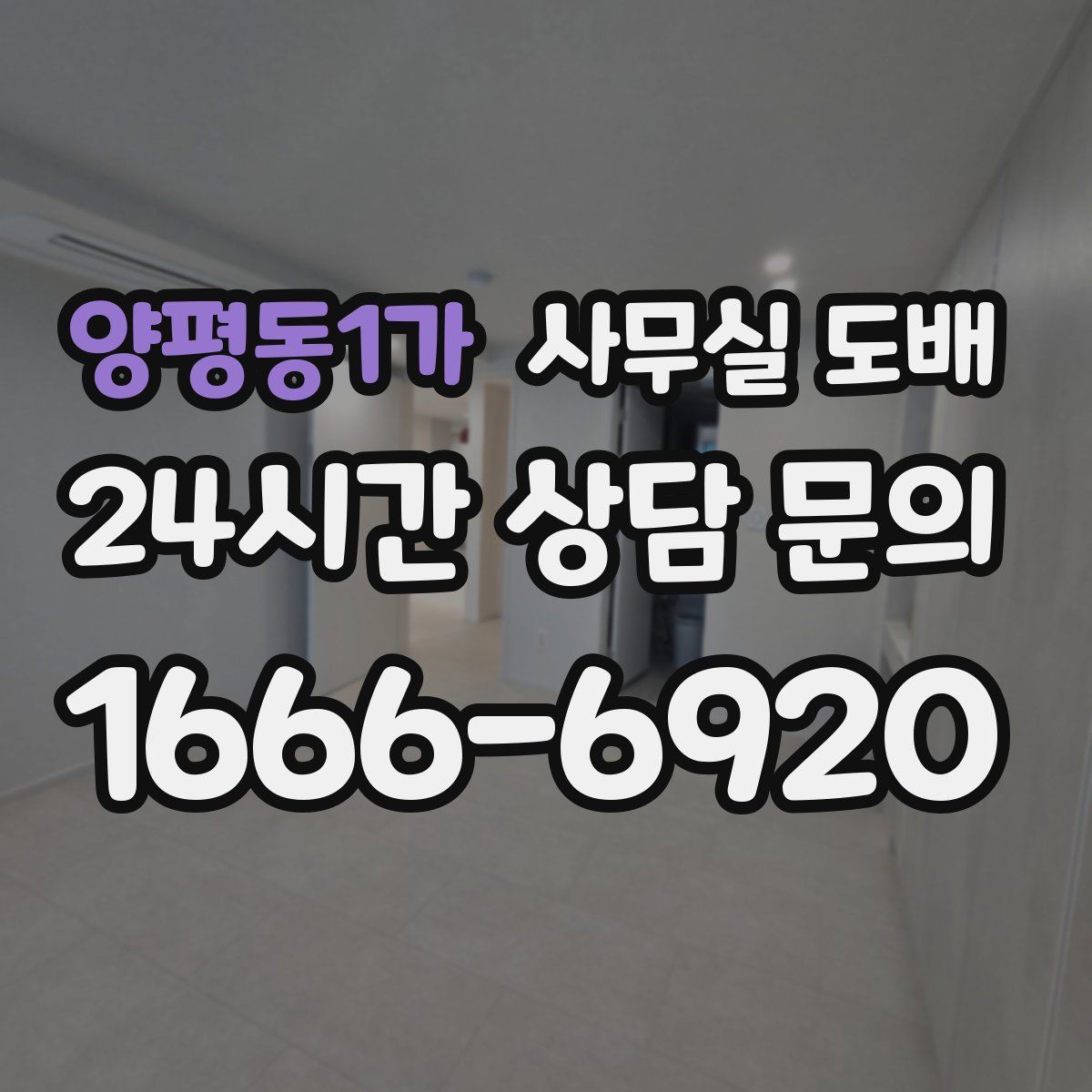 양평동1가 사무실 도배