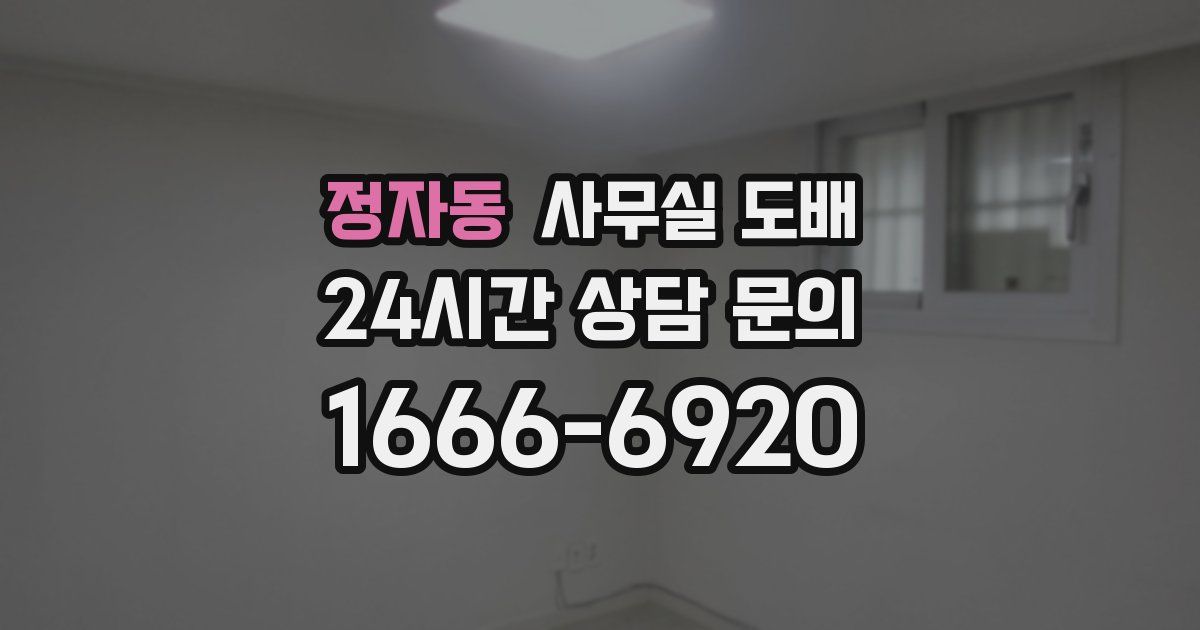 정자동 사무실 도배