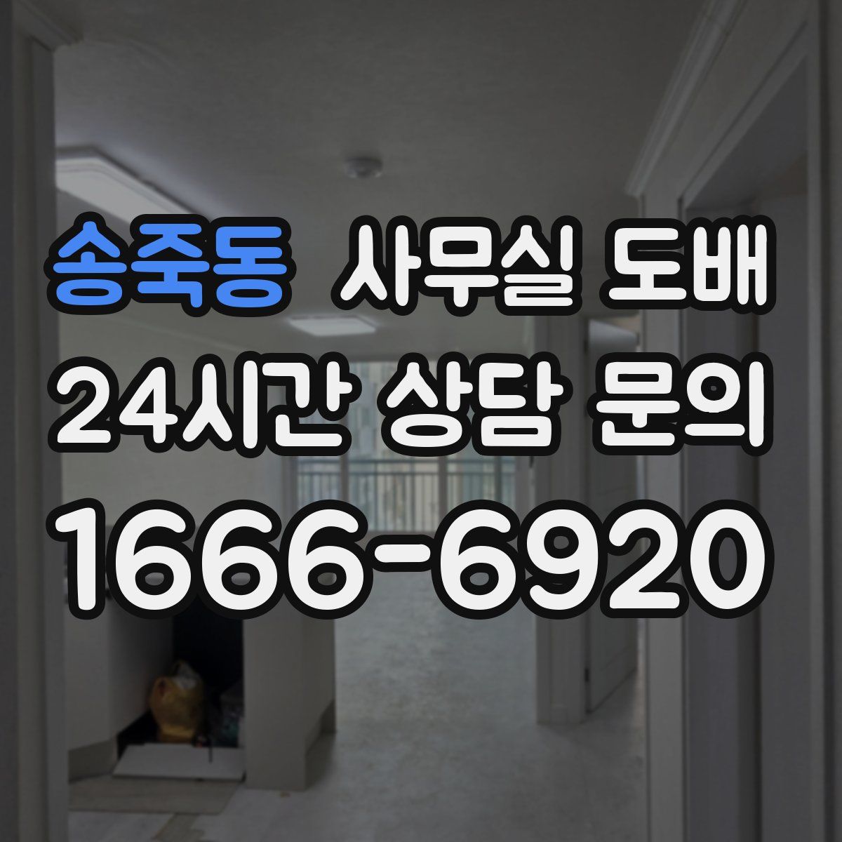 송죽동 사무실 도배