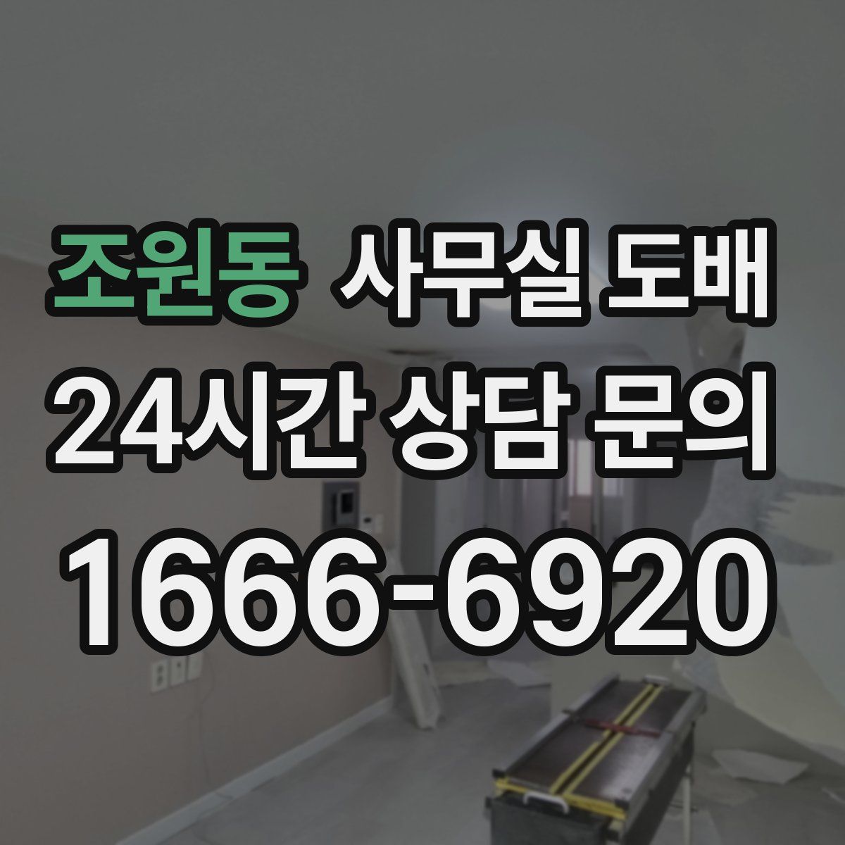 조원동 사무실 도배