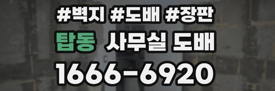 탑동 사무실 도배