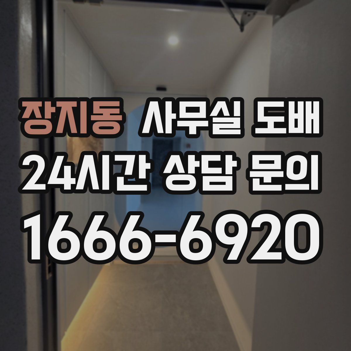 장지동 사무실 도배