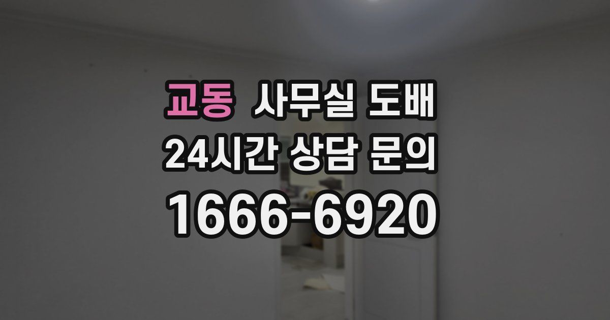 교동 사무실 도배