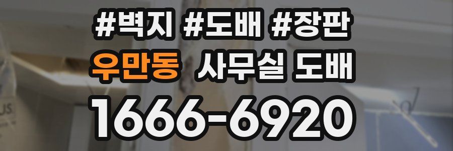 우만동 사무실 도배