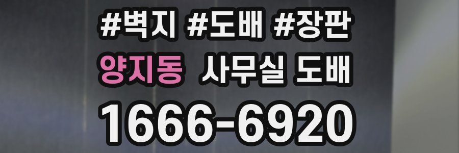 양지동 사무실 도배