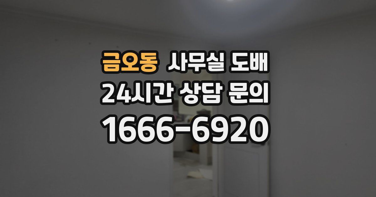 금오동 사무실 도배