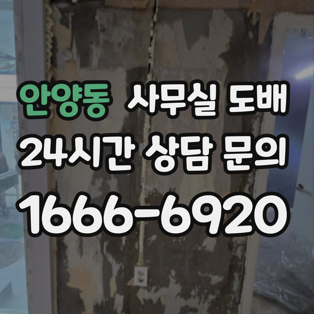 안양동 사무실 도배