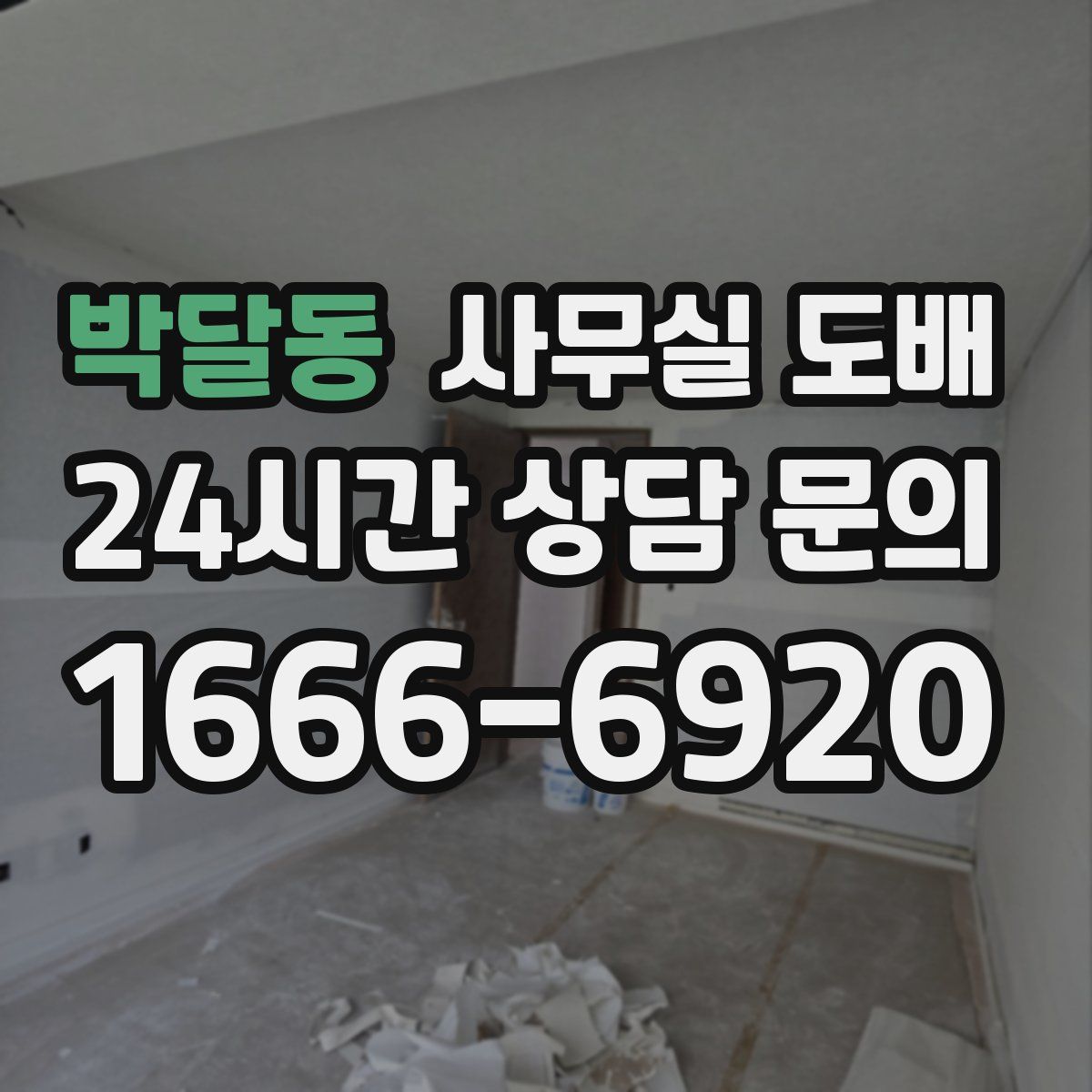 박달동 사무실 도배