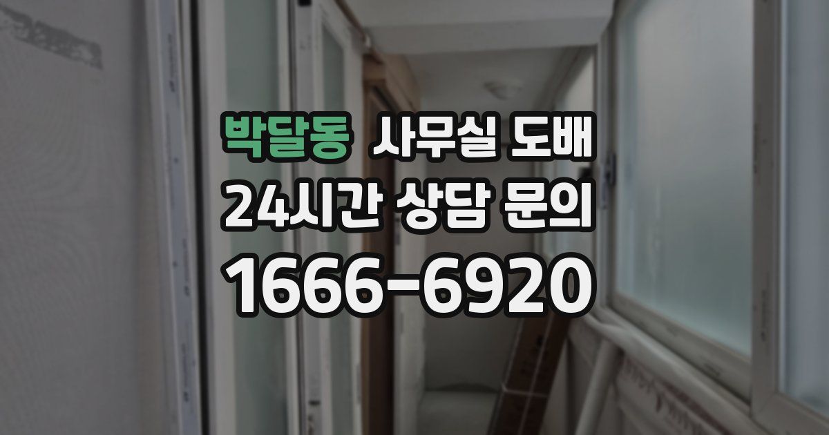 박달동 사무실 도배