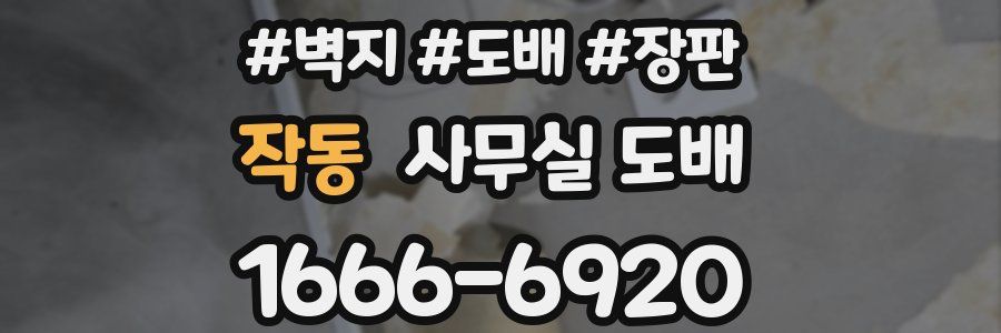 작동 사무실 도배