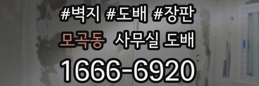 모곡동 사무실 도배