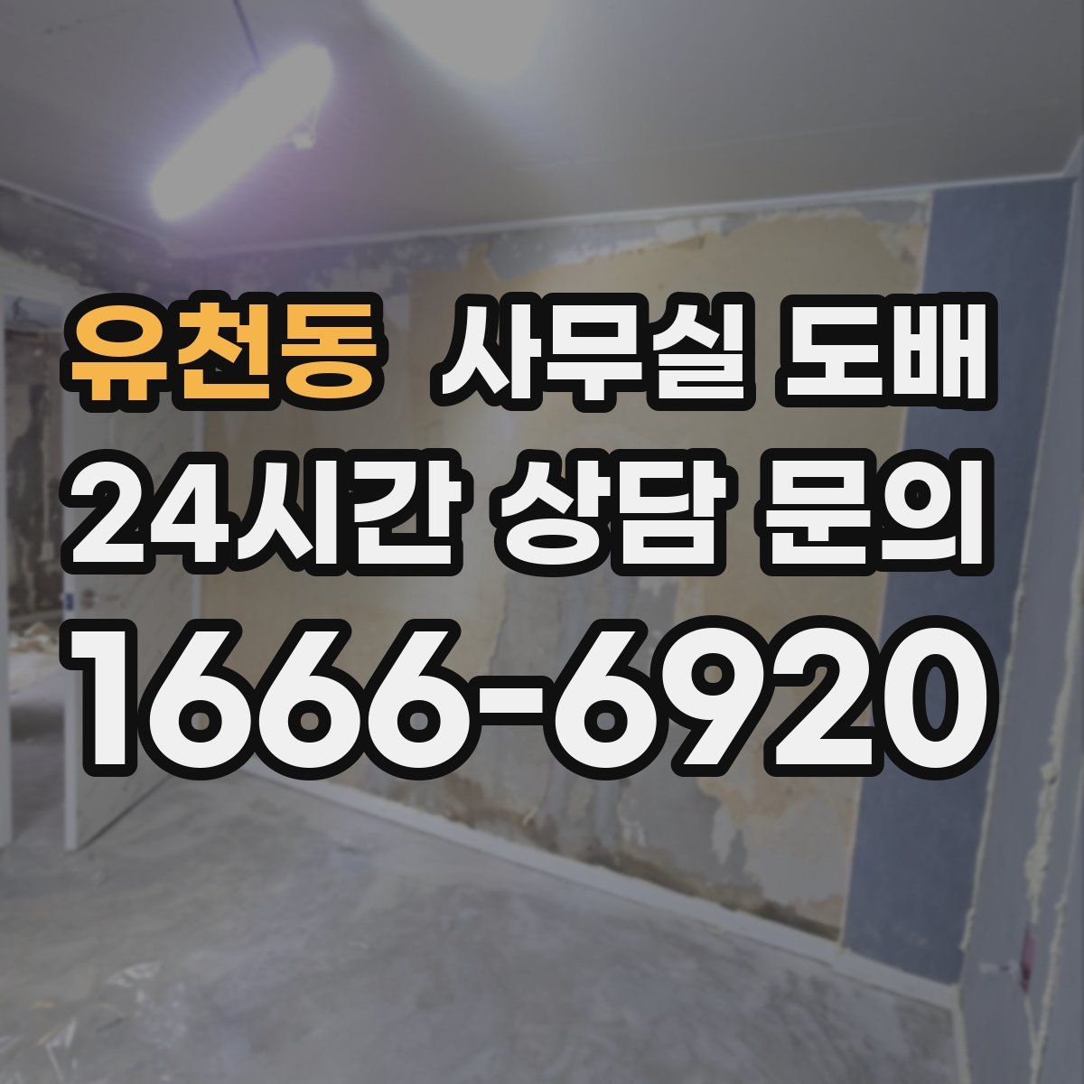 유천동 사무실 도배