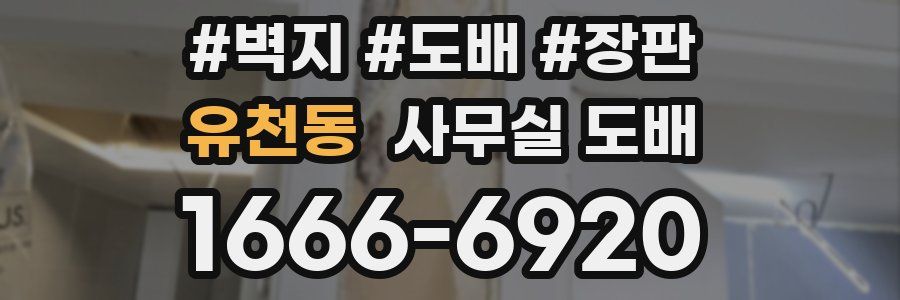 유천동 사무실 도배