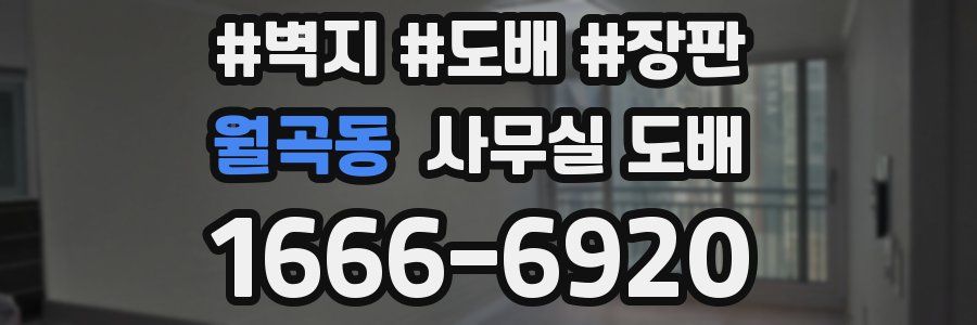 월곡동 사무실 도배