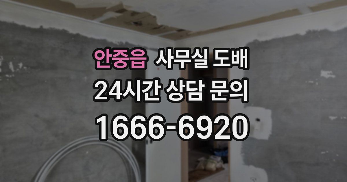 안중읍 사무실 도배