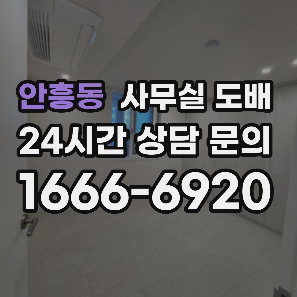안흥동 사무실 도배