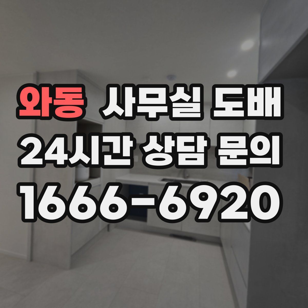 와동 사무실 도배