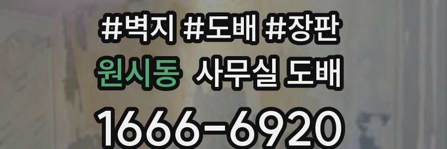 원시동 사무실 도배