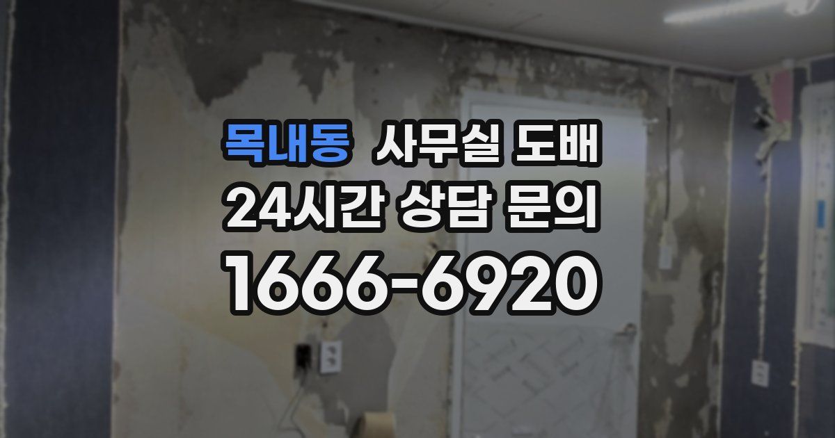 목내동 사무실 도배