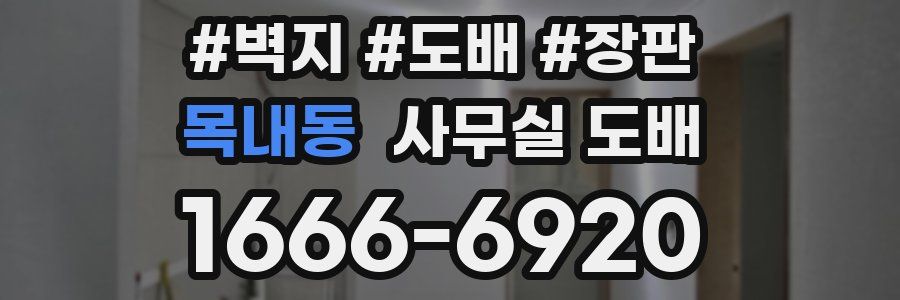 목내동 사무실 도배